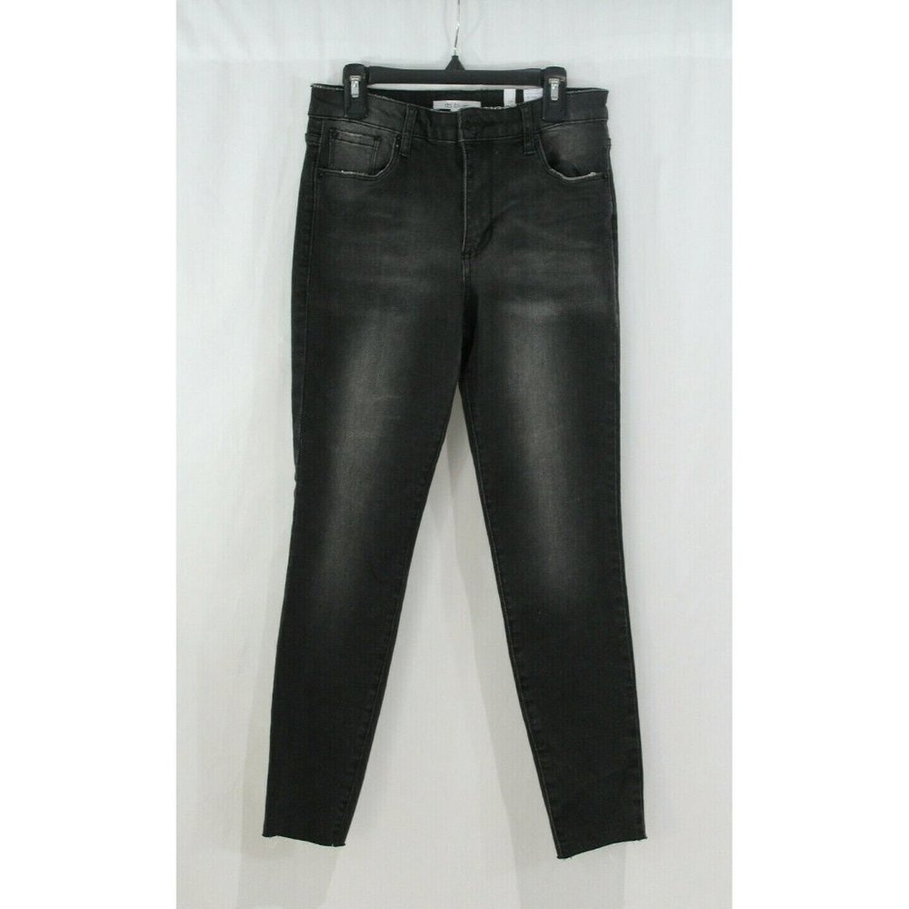 STS Blue Womens Black Wash Ellie Ankle Skinny Jeans Raw Hem 25 NWOT